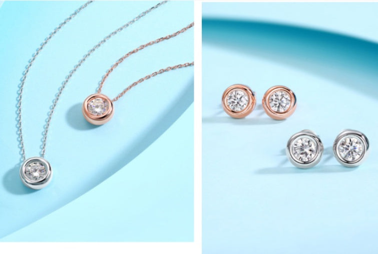 JaiDee Grace Moissanite Jewelry Set in S925 Sterling Silver
