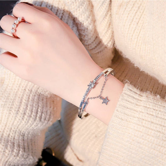 JaiDee Grace – Rose Gold Star Charm Bracelet