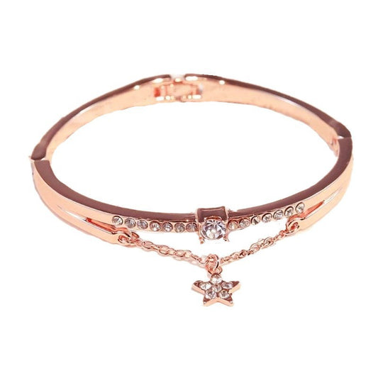 JaiDee Grace – Rose Gold Star Charm Bracelet