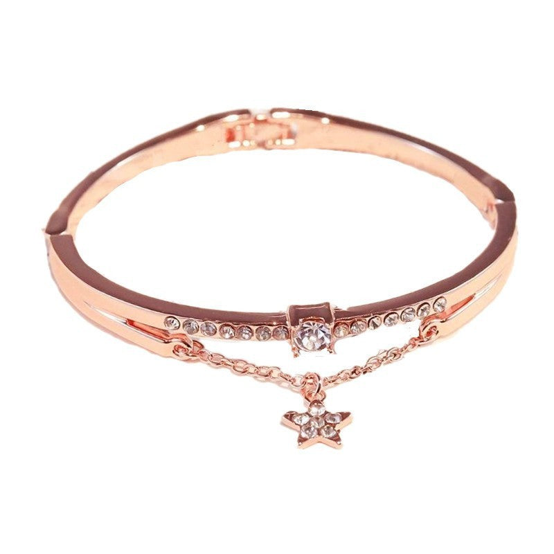 JaiDee Grace – Rose Gold Star Charm Bracelet