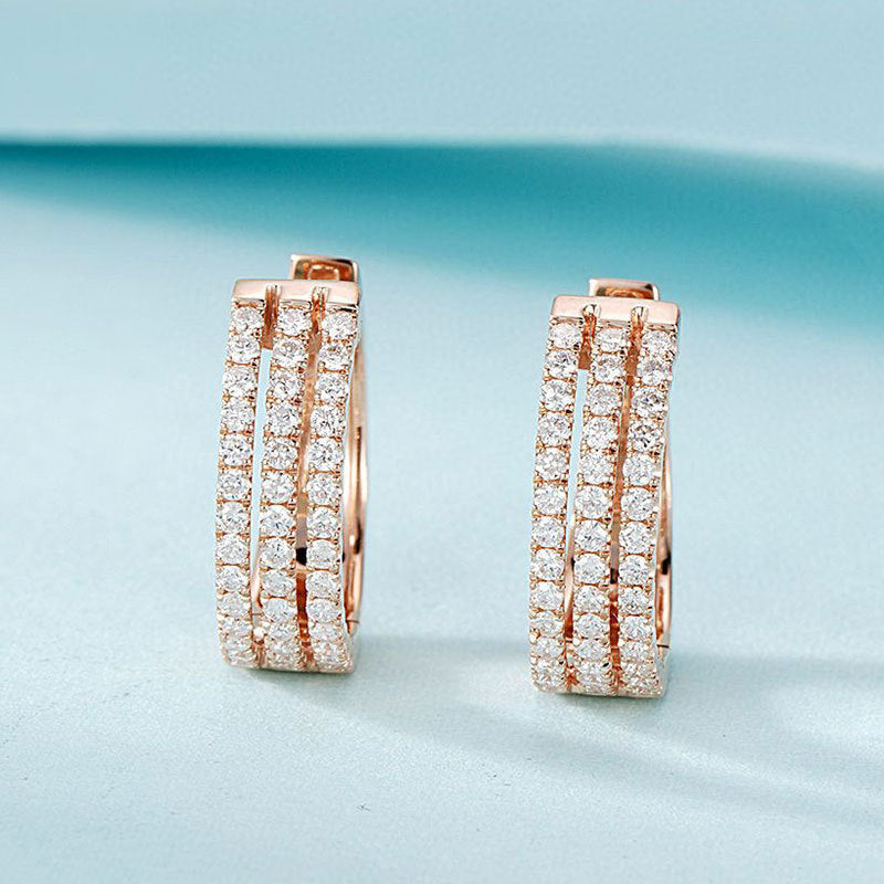 Jaidee Grace 18K White Gold Natural Diamond Earrings – Timeless Luxury for Every Occasion