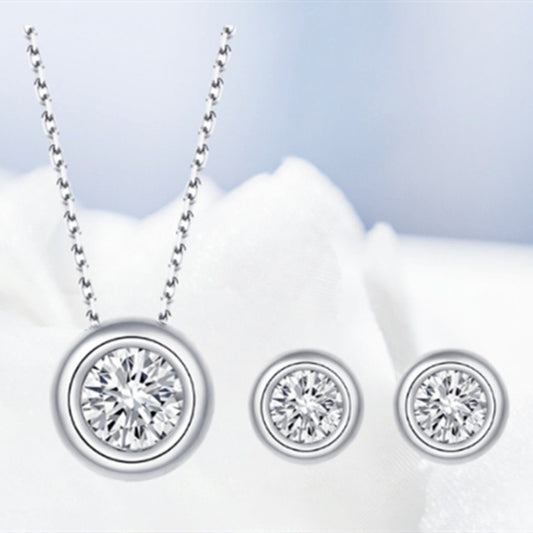 JaiDee Grace Moissanite Jewelry Set in S925 Sterling Silver